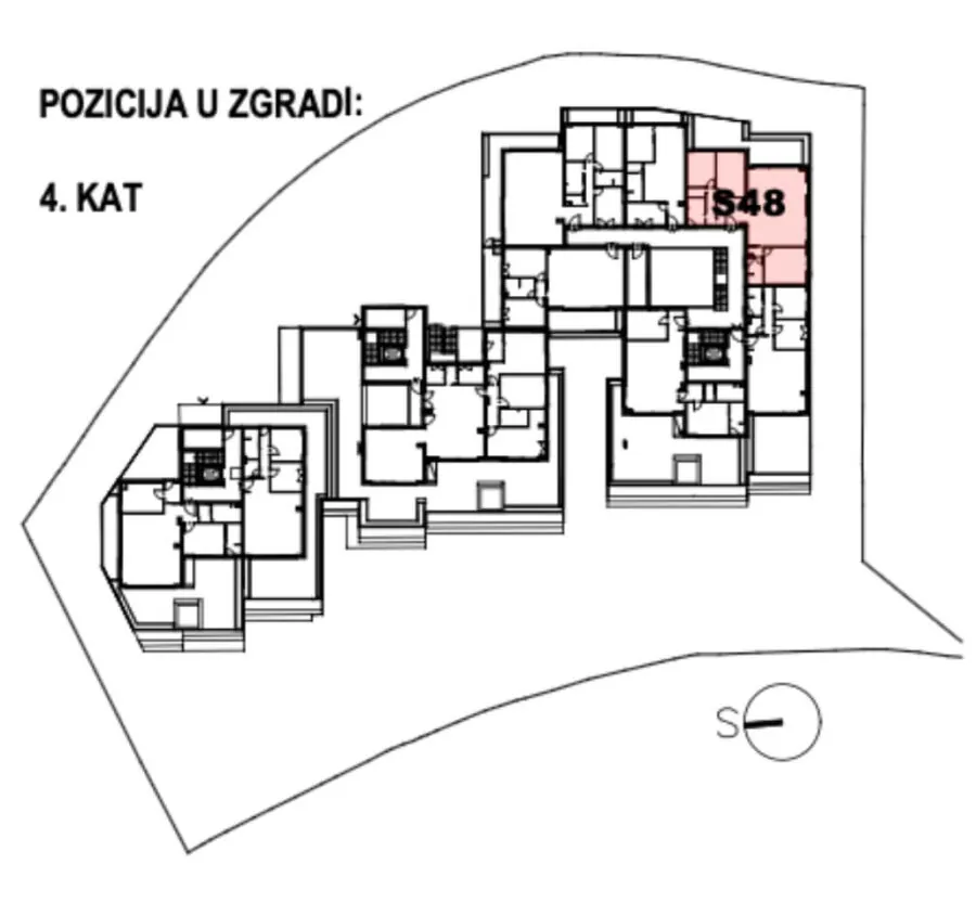 Stan 48 – 4. kat - Terase Podstrana 