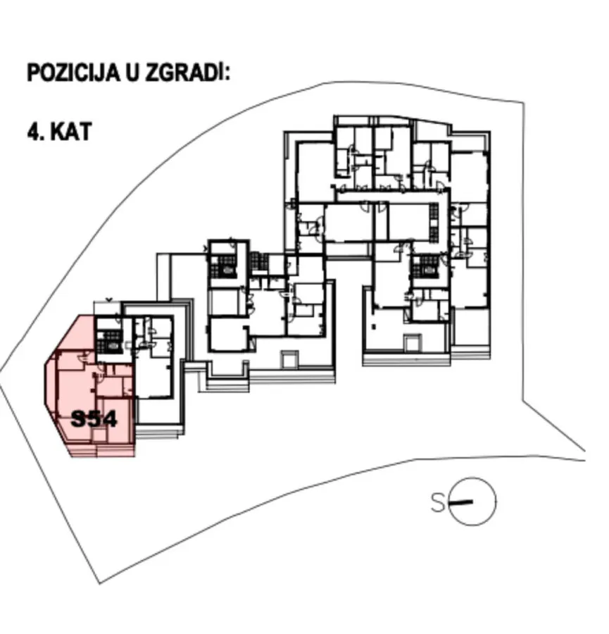 Stan 54 – 4. kat - Terase Podstrana 