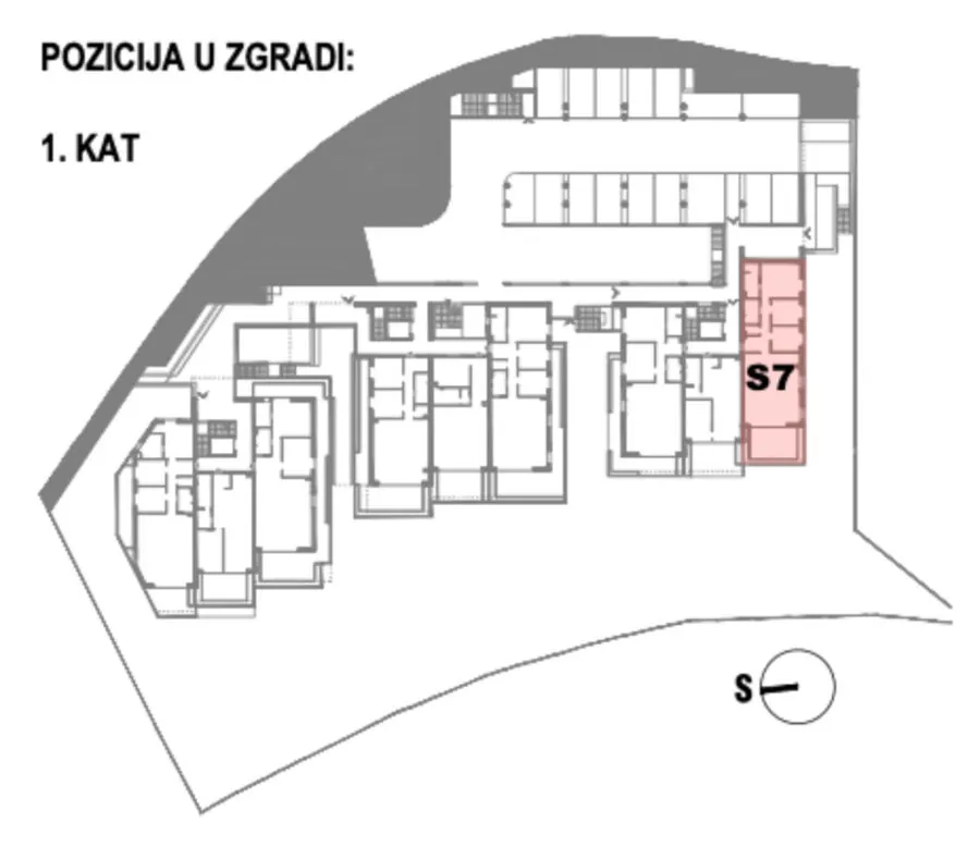 Stan 7 – 1. kat - Terase Podstrana 