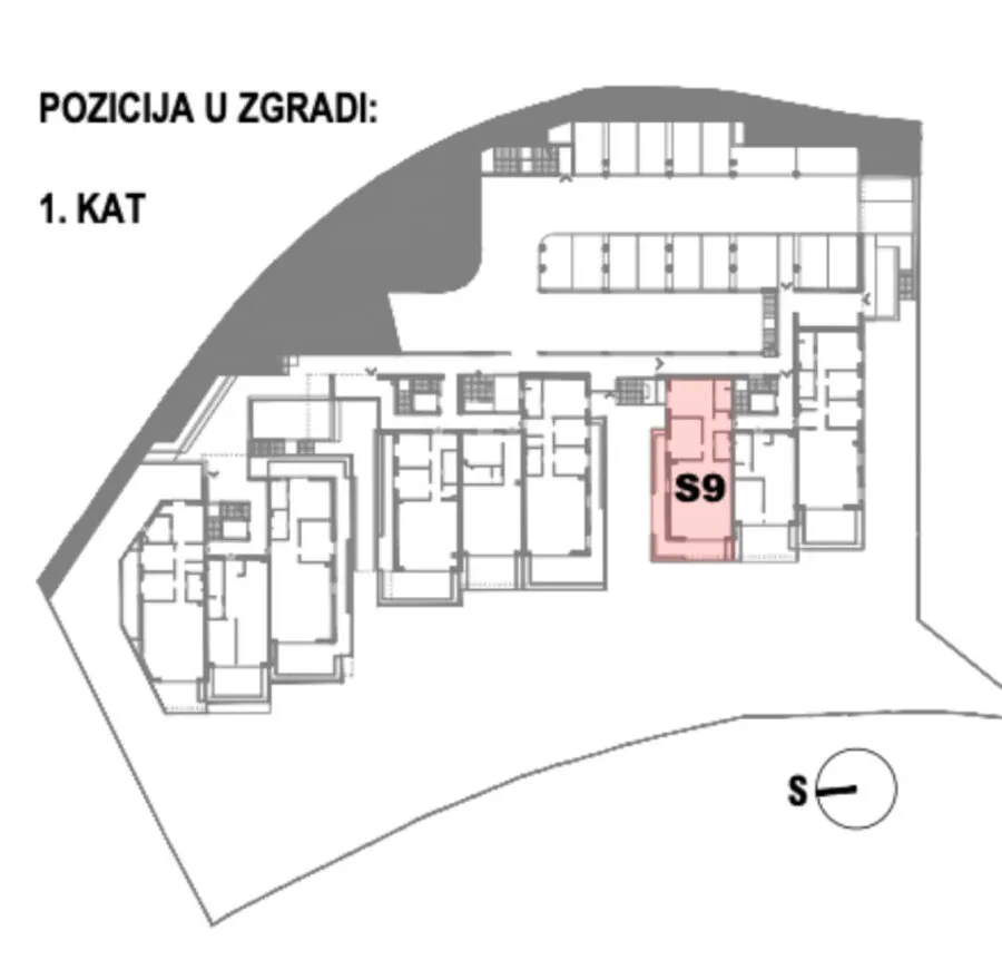 Stan 9 – 1. kat - Terase Podstrana 